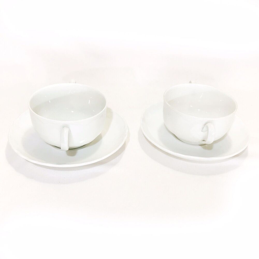 Antique O & E G Oscar and Edgar Gutherz Royal Austria Cream Soup Cup and Saucer - Picture 2 of 6